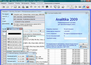 Analitika 2009 - Бесплатный инструмент для управления торговой компанией - Изображение #1, Объявление #390758