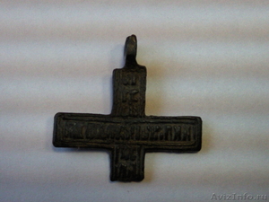 фрагмент православного нательного креста 17-18 века - Изображение #1, Объявление #779586